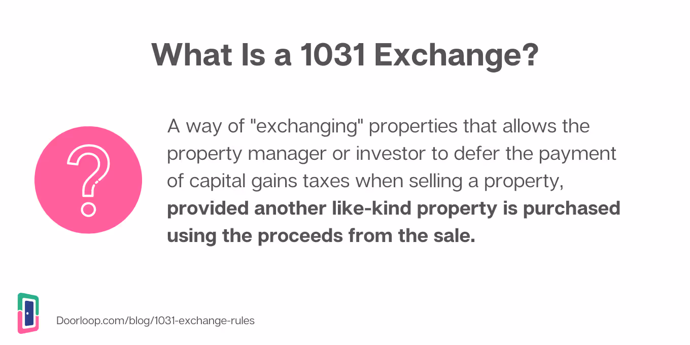 what is a 1031 exchange