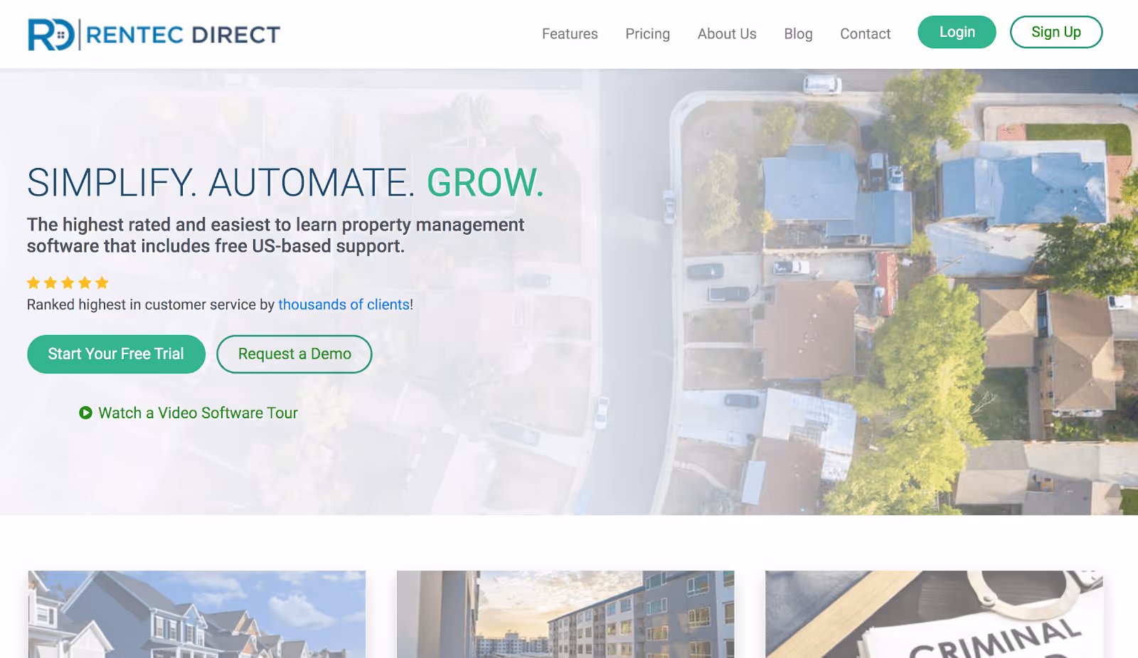 Rentec Direct Management software