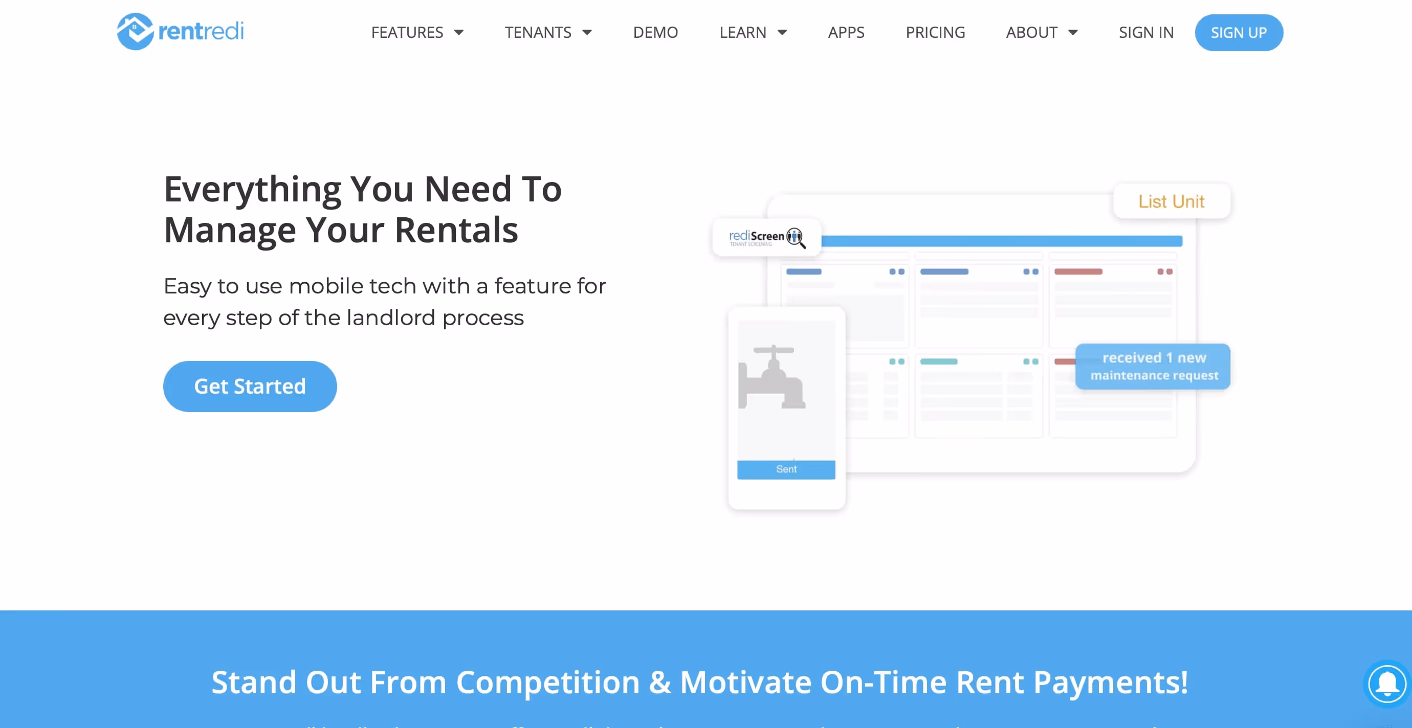 RentRedi residential property management software