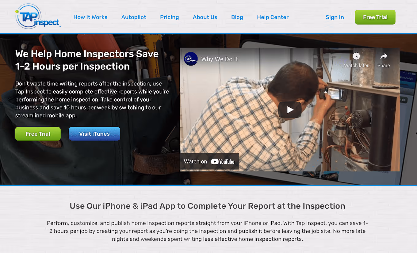 Tap Inspect