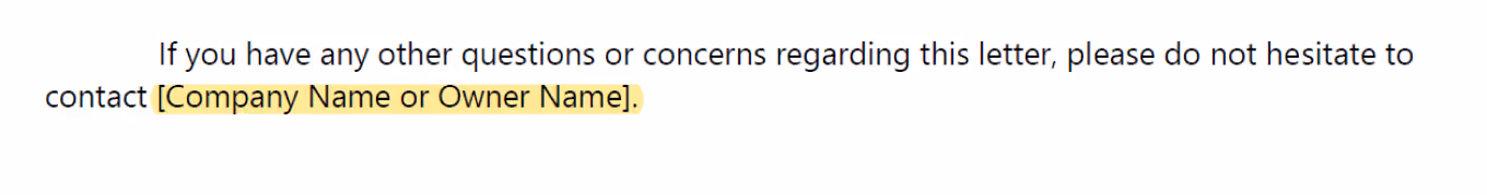 DoorLoop Rental Application Denial Letter Ending Statement