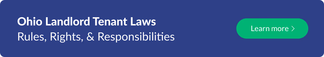 Ohio landlord tenant laws