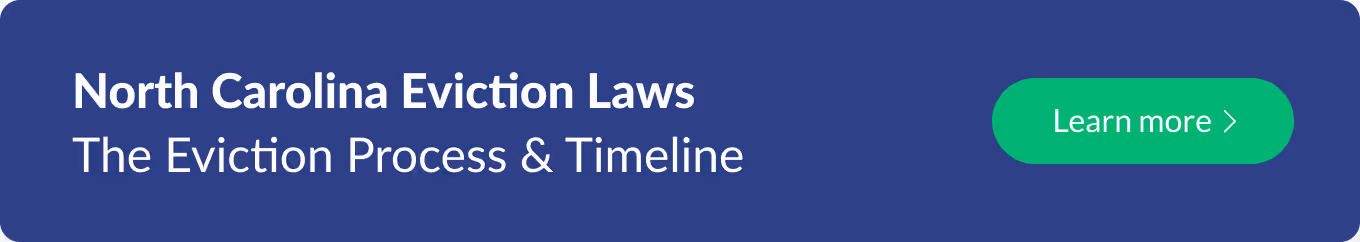 eviction process and laws for North Carolina