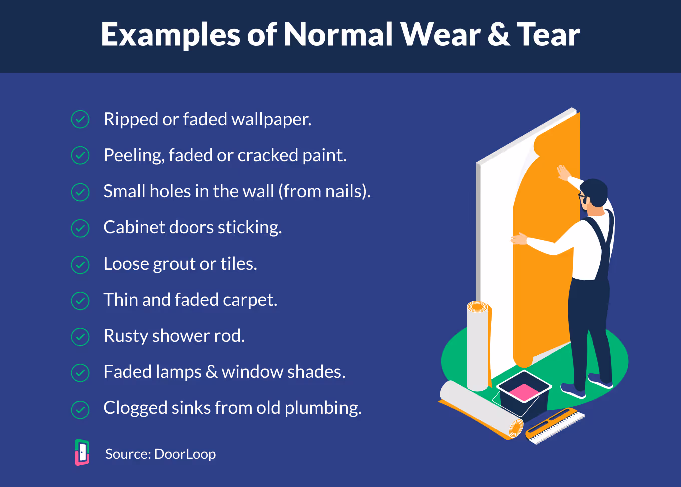 normal wear and tear examples