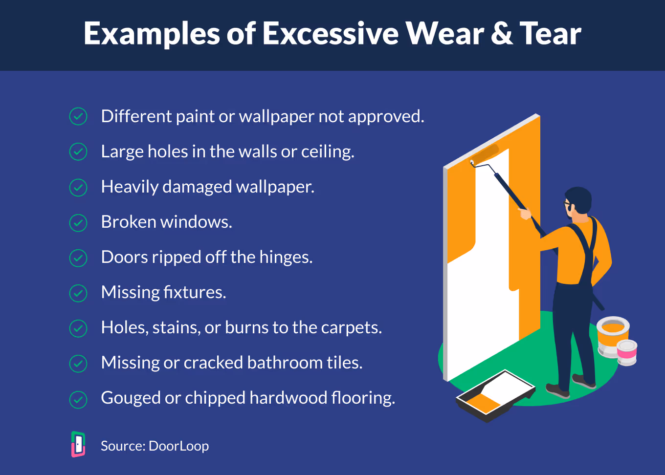 excessive wear and tear examples