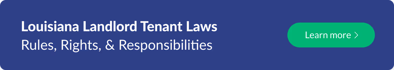 Louisiana landlord tenant laws