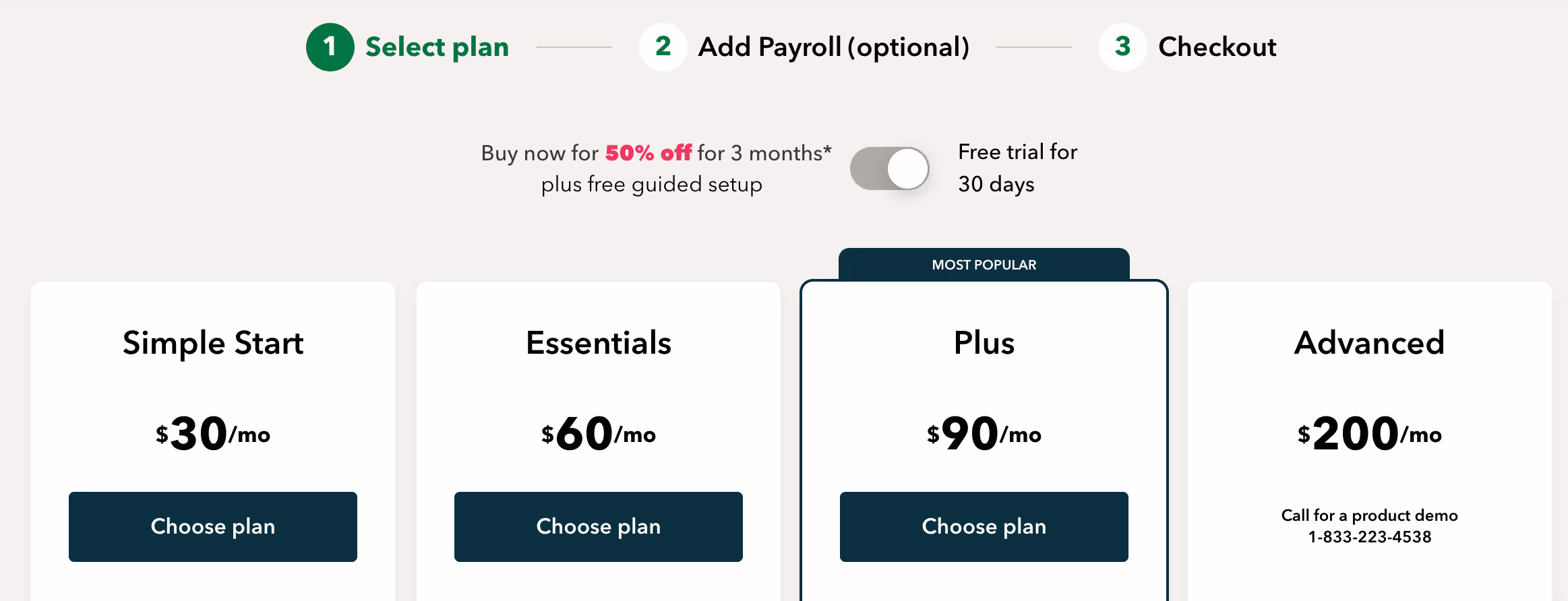 QuickBooks pricing