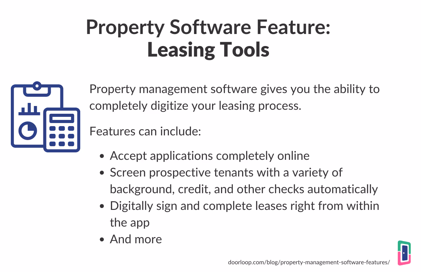 Property Management Software Leasing Tools