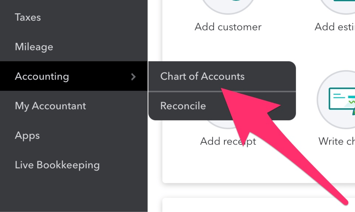 QuickBooks Chart of Accounts
