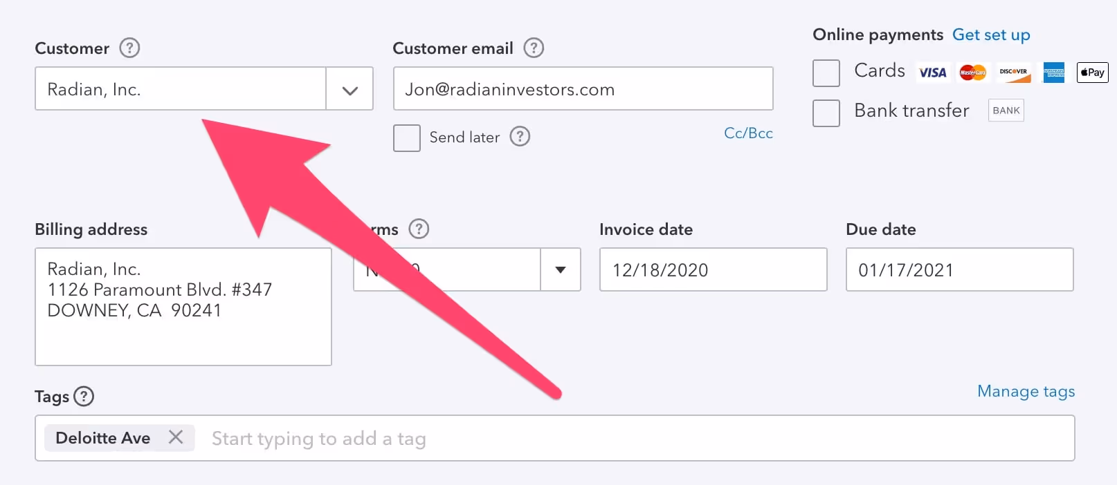 add a customer