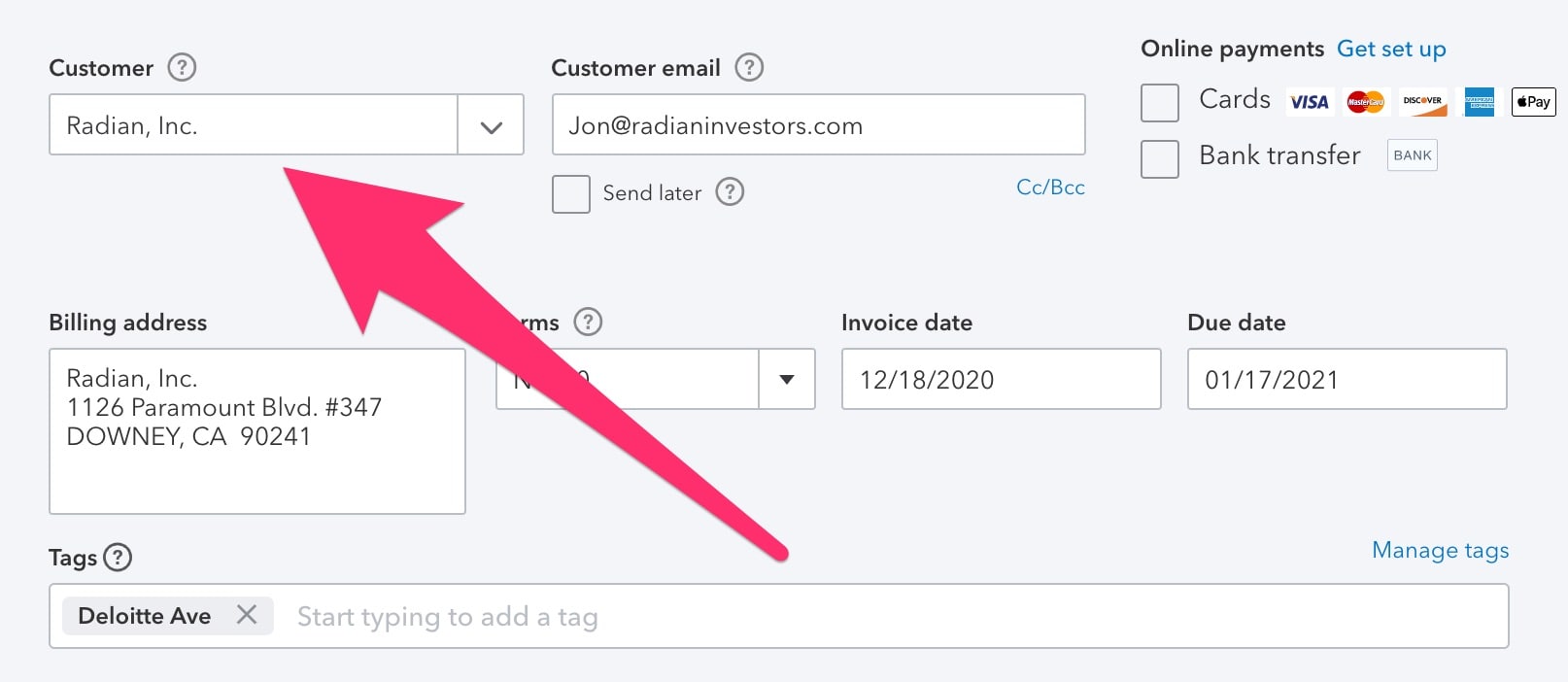 add a customer
