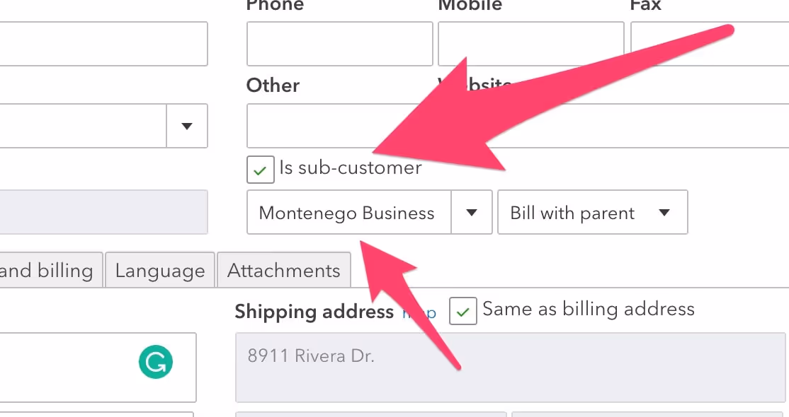 add sub-customer