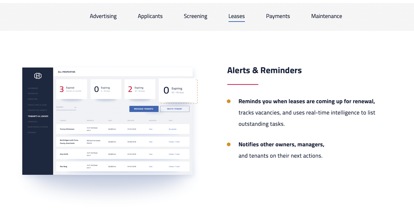 Hemlane software features