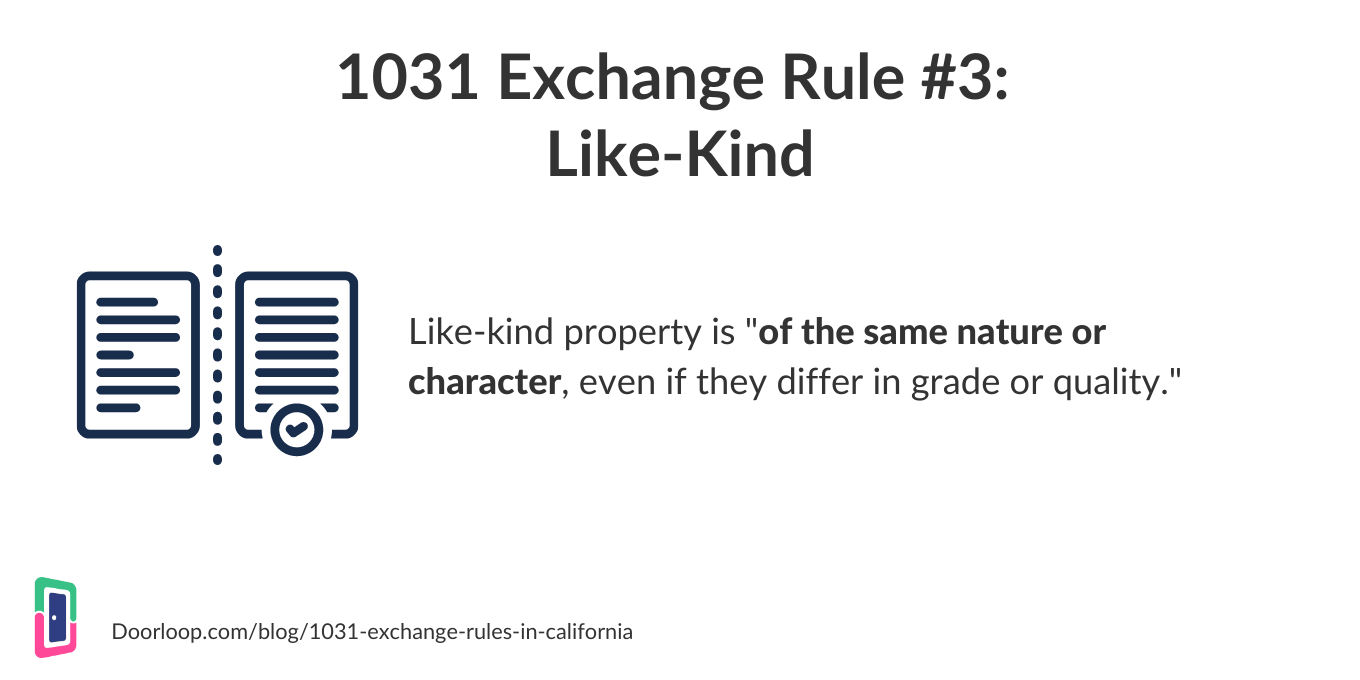 1031 exchange rule 3 - like kind