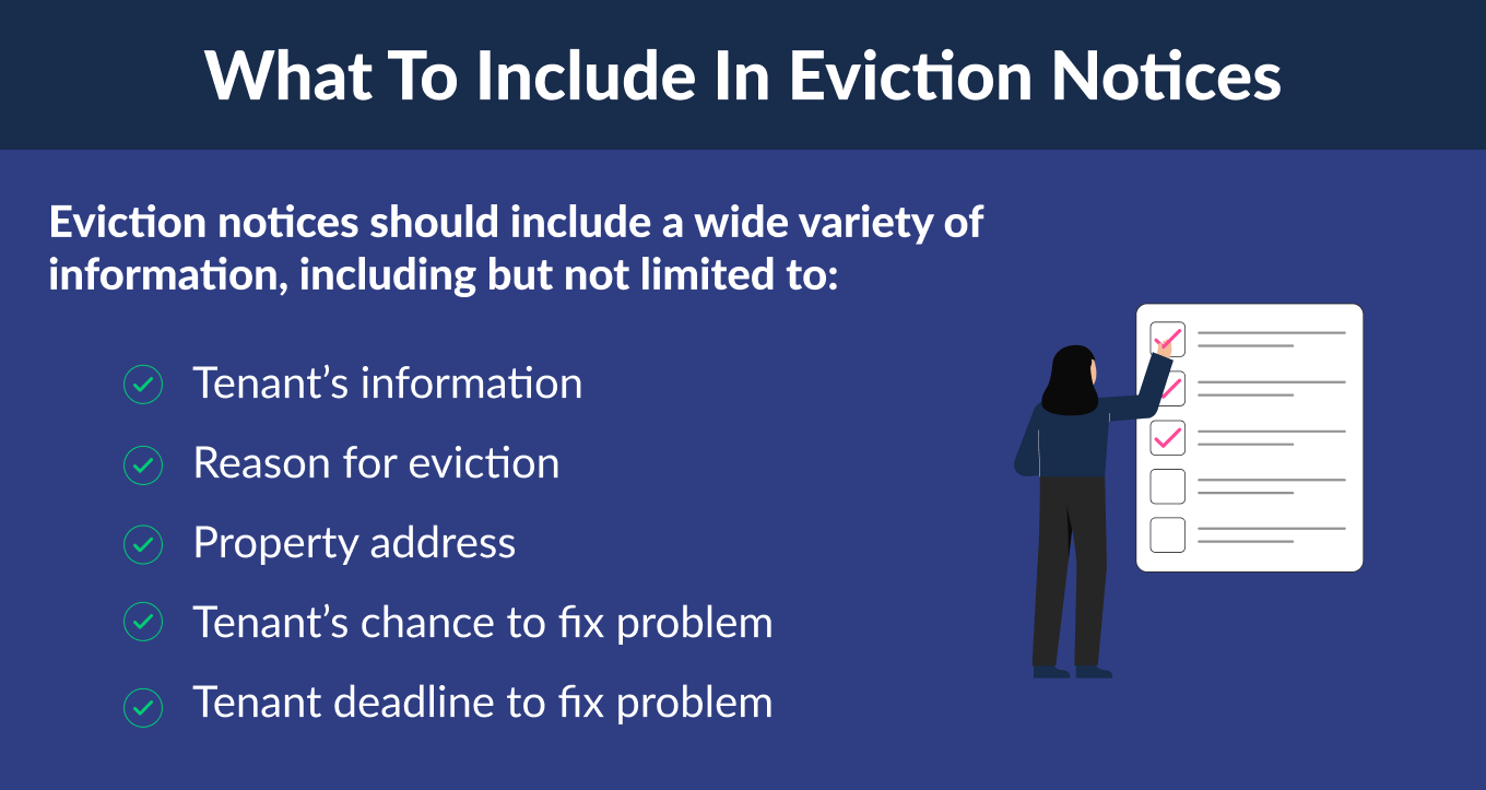 what to include in eviction notices