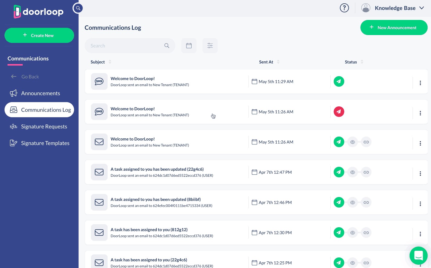Utilizing a centralized communication platform