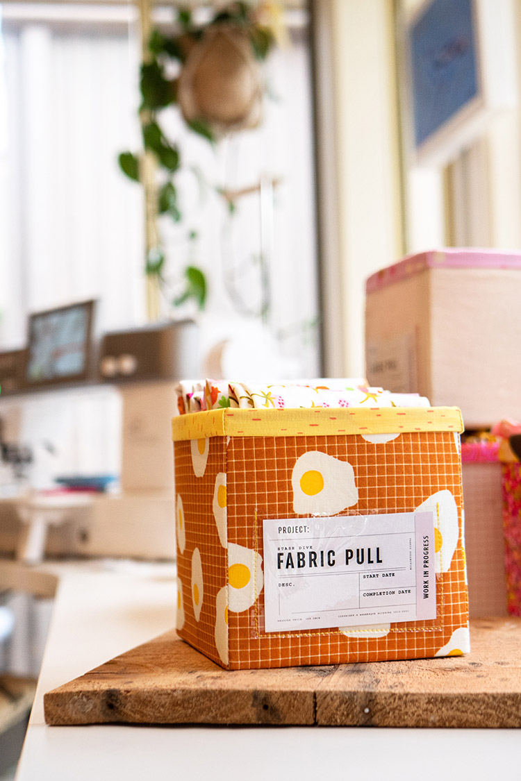 Top Tips for Sewing a Fabric Box - Cute Ruby Star Society fabric for the win!