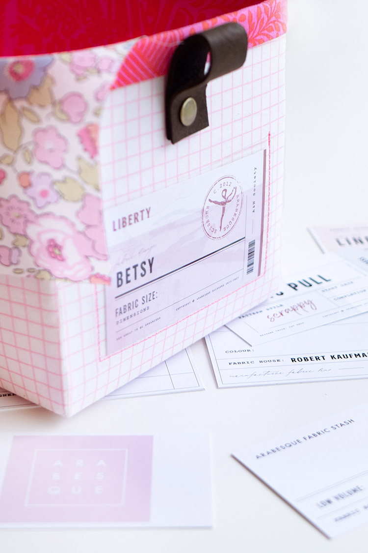 Top Tips for Sewing a Fabric Box - leather is always a great finishing touch