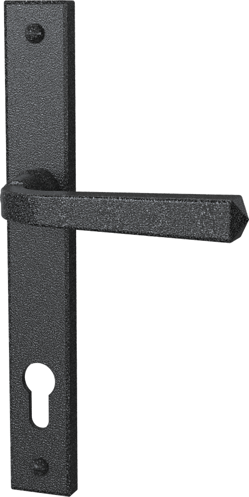 Heritage Door Handle-Three Quarter-110°, 10°-Heritage Pewter