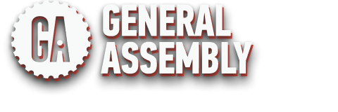 General Assembly gear and wordmark logo