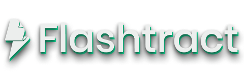 Flashtract lightning bolt and wordmark logo