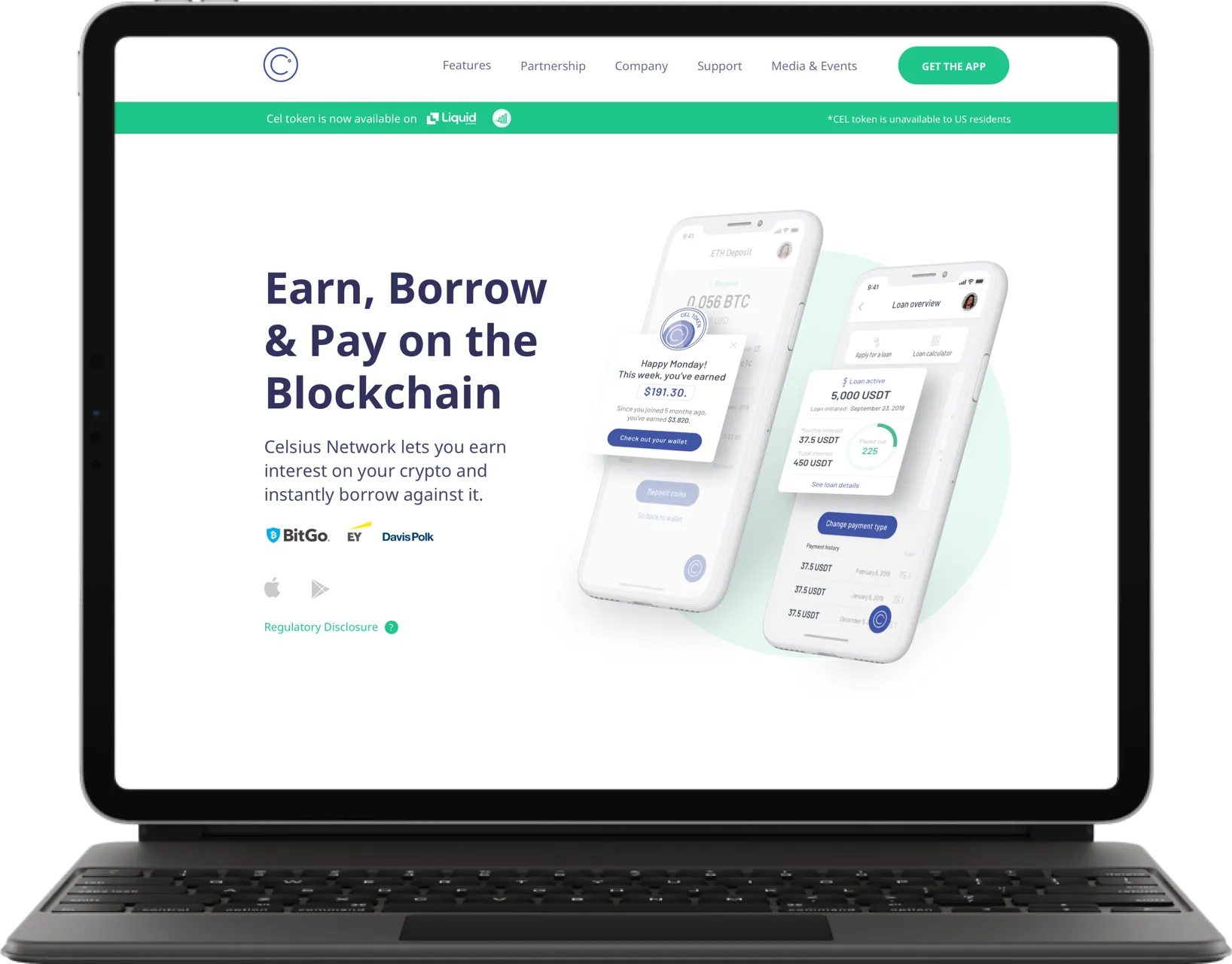 celcius network website image