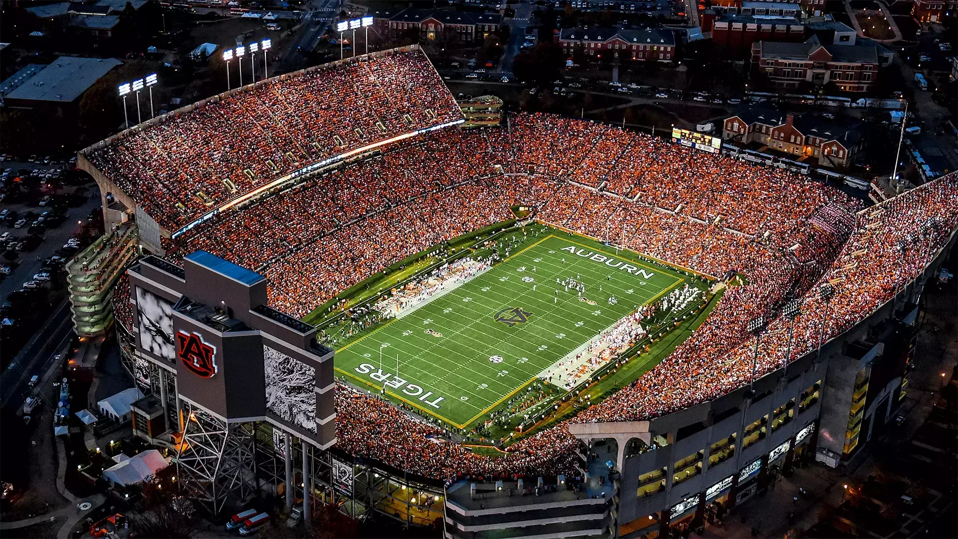Jordan-Hare Stadium on game day
