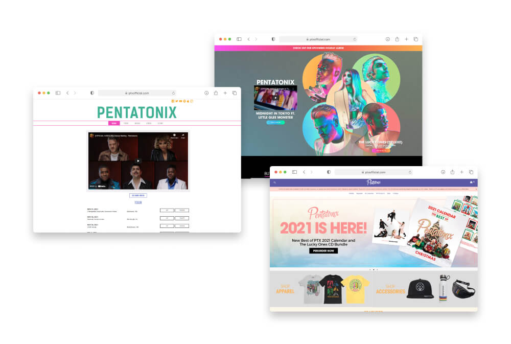 Pentatonix's current website