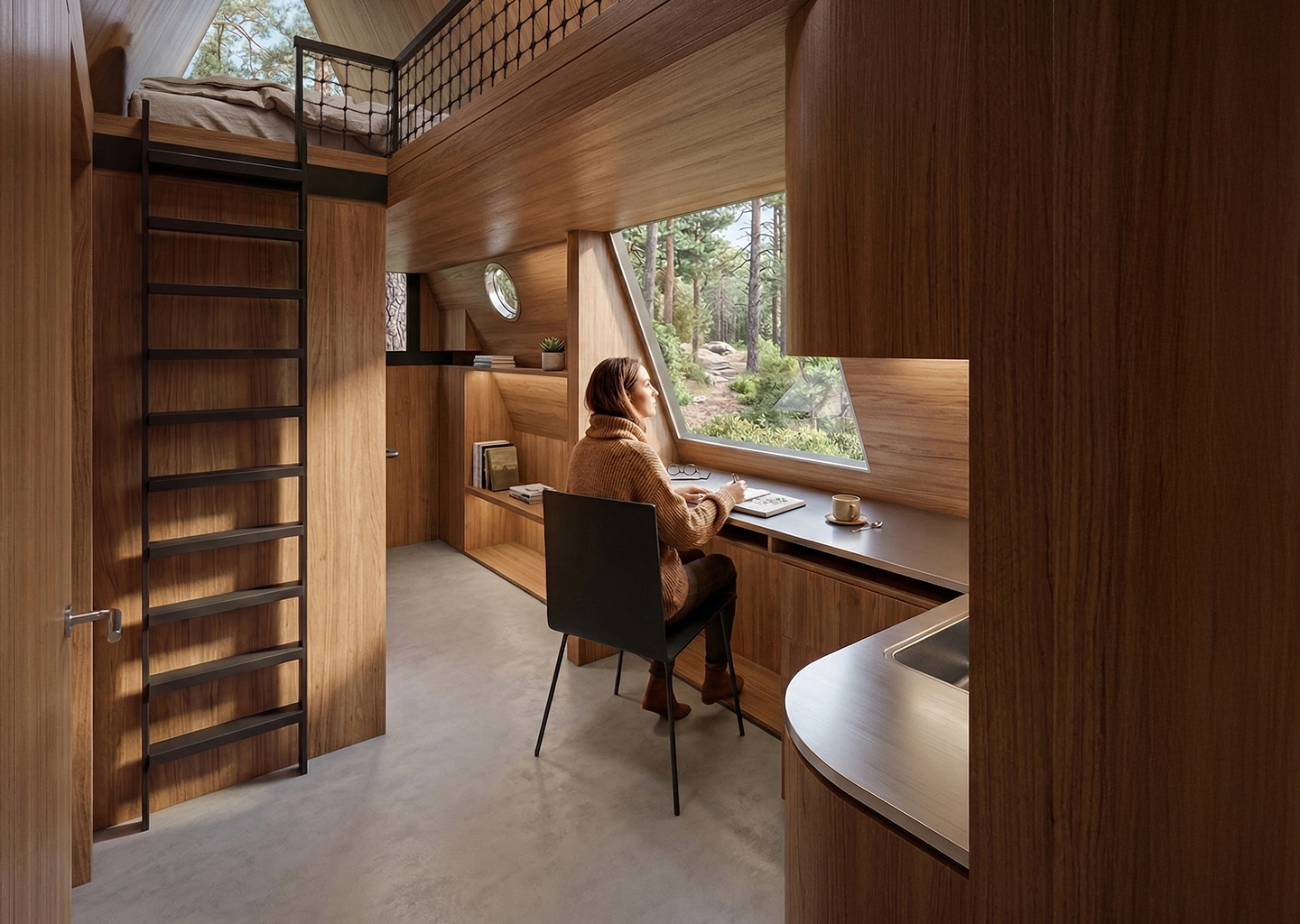 Shared living space at EXP._Teahouse