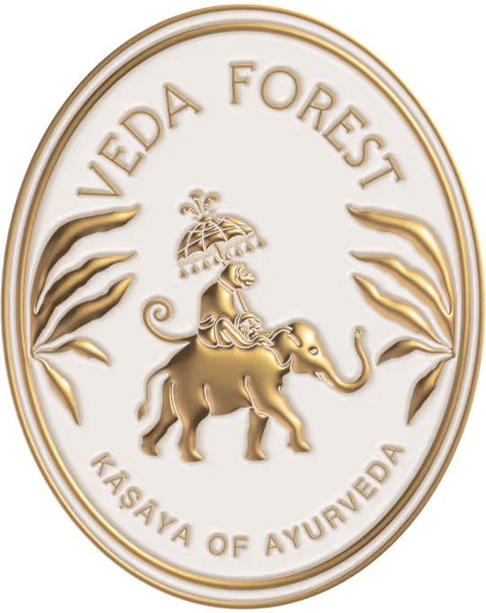 Veda forest Gold Embossed logo