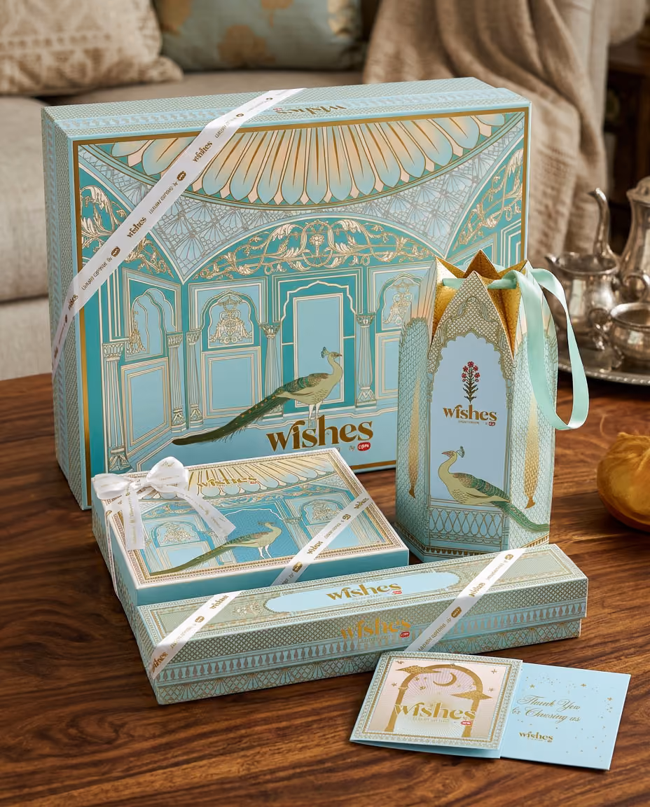 The custom-made wedding hamper design by KRT Design Studio