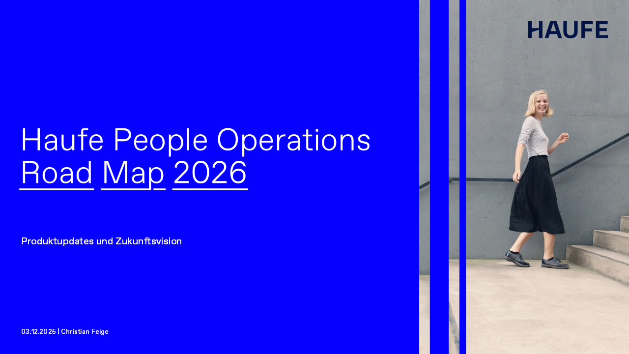 Haufe People Operations Road Map 2026: Produktupdates und Zukunftsvision