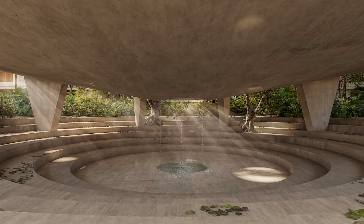 Amphitheater at Mayab Tulum - a development with condos for sale in Tulum