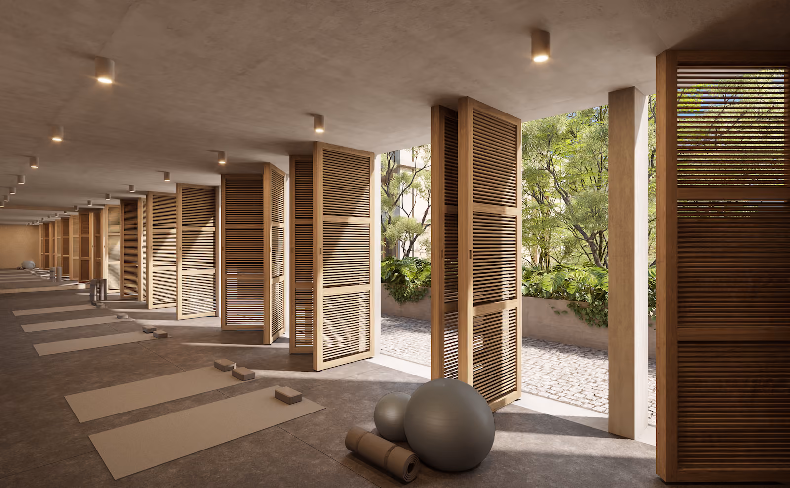Departamentos en Tulum en Mayab Tulum con su espacio de yoga