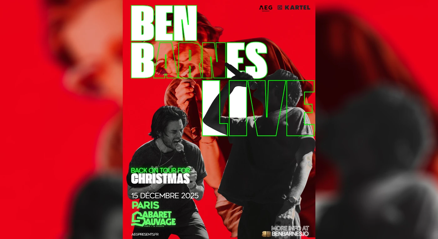 Ben Barnes - Concert, image size:1400x764