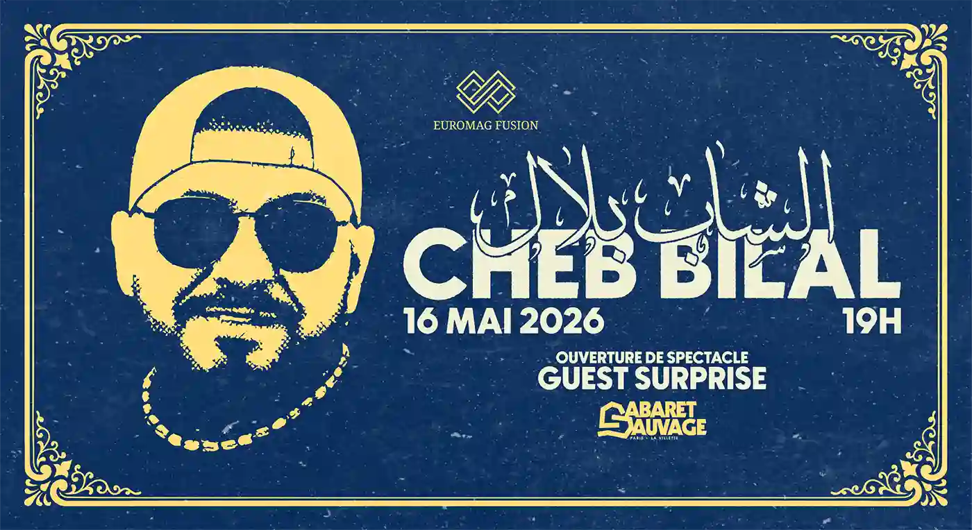 Affiche Cheb Bilal en concert à Cabaret Sauvage