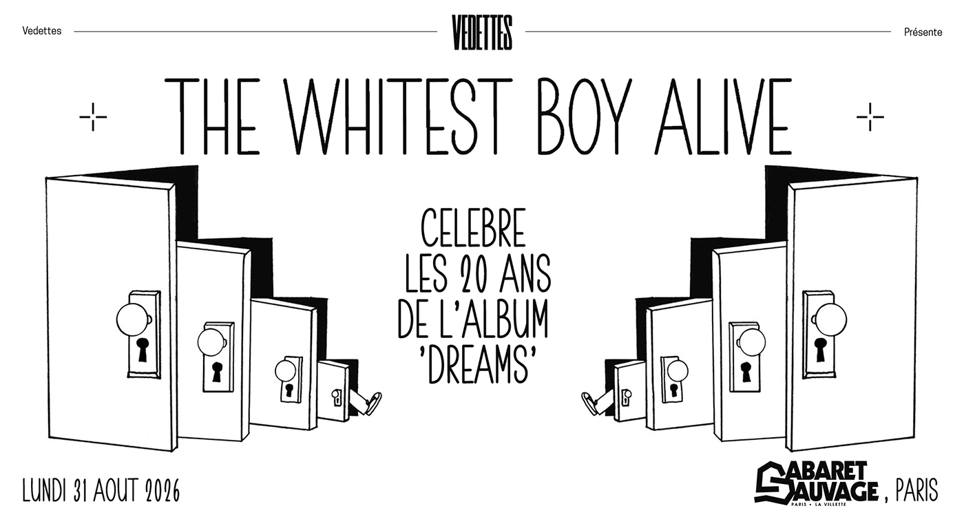 Affiche The Whitest Boy Alive en concert à Cabaret Sauvage
