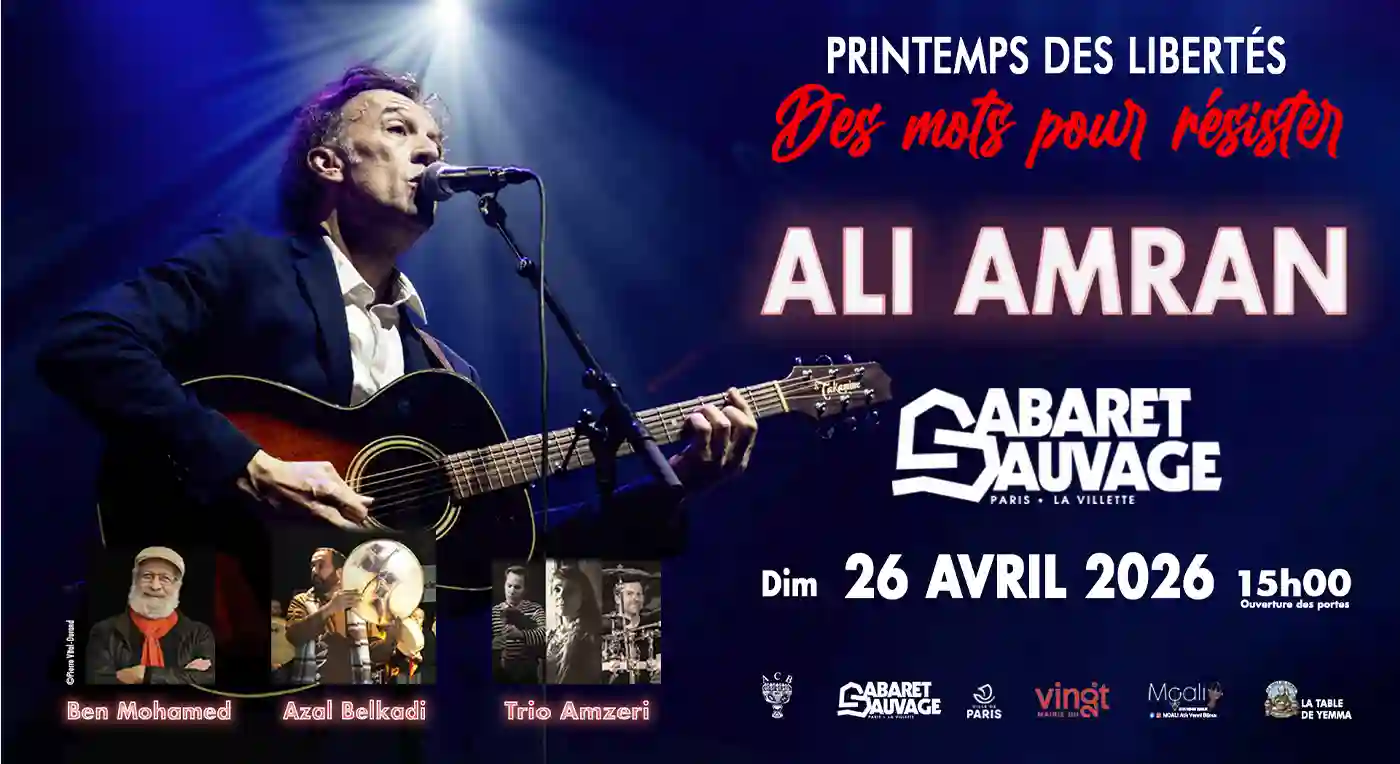 Photo ACB présente : Ali Amran • Des mots pour résister