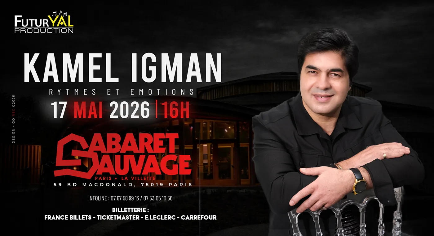 Affiche Kamel Igman en concert à Cabaret Sauvage
