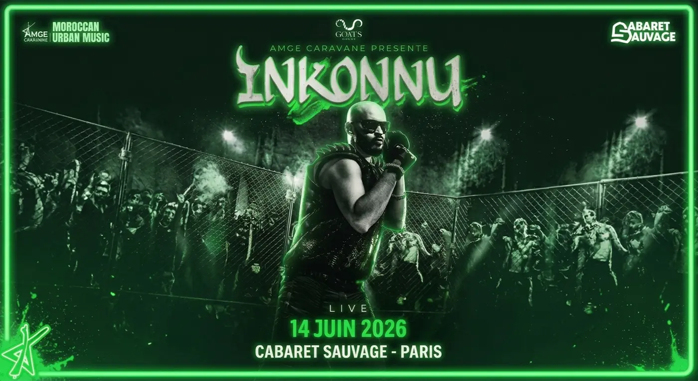 Affiche Inkonnu en concert à Cabaret Sauvage
