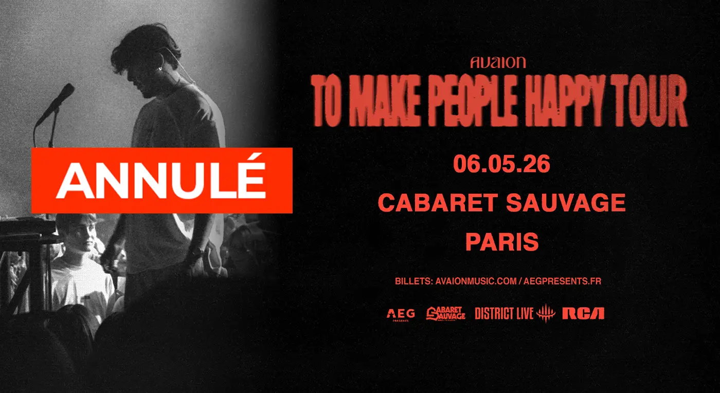 Affiche Annulé - Avaion en concert à Cabaret Sauvage