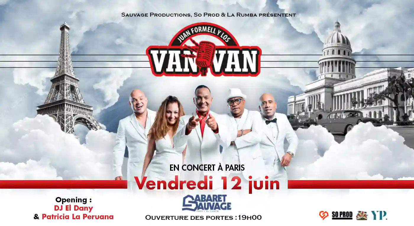 Affiche Los Van Van en concert à Cabaret Sauvage