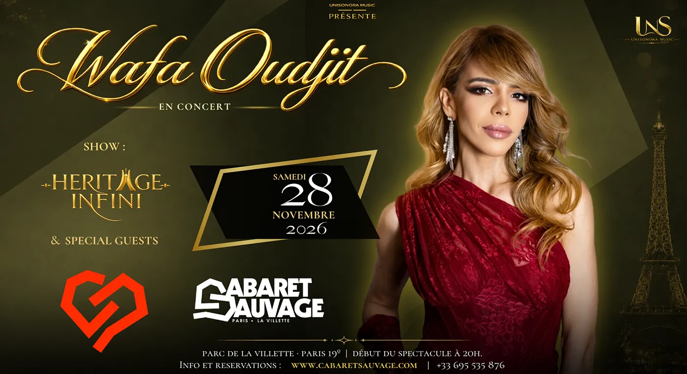 Affiche Wafa Oudjit en concert à Cabaret Sauvage