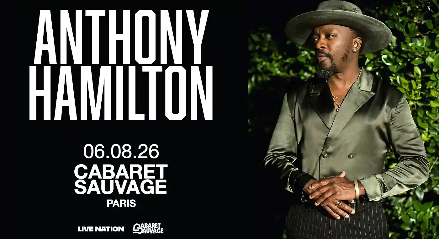 Affiche Anthony Hamilton en concert à Cabaret Sauvage