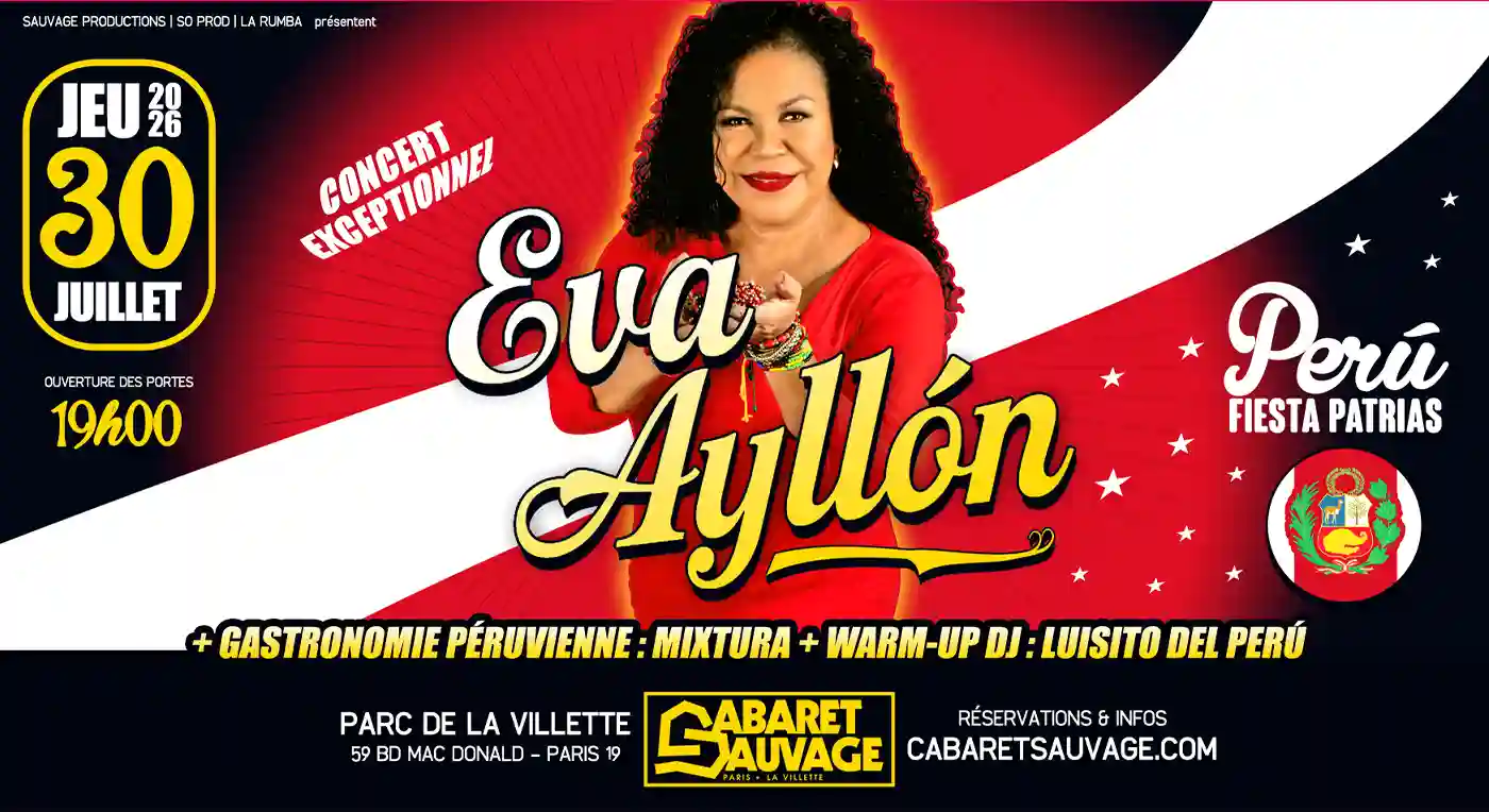 Affiche Eva Ayllón en concert à Cabaret Sauvage