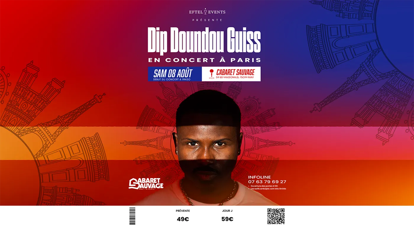 Affiche Dip Doudou Guiss en concert à Cabaret Sauvage