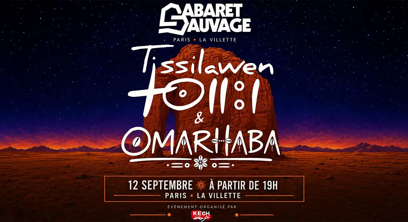 Tissilawen en concert à Cabaret Sauvage le Dim 13 sept