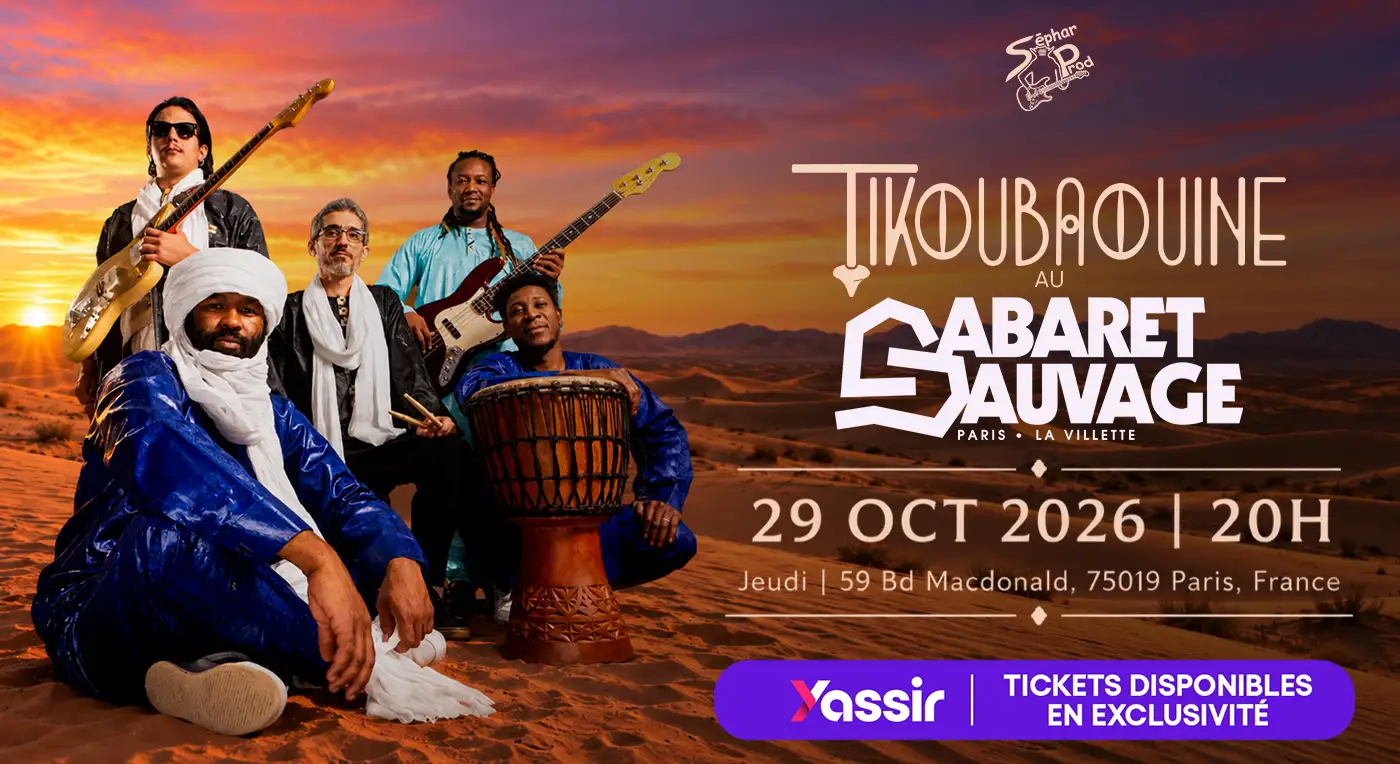 Affiche Tikoubaouine en concert au Cabaret Sauvage