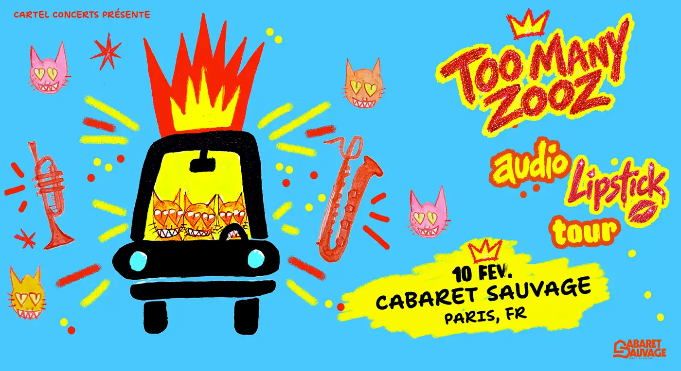 Affiche Too Many Zooz en concert au Cabaret Sauvage