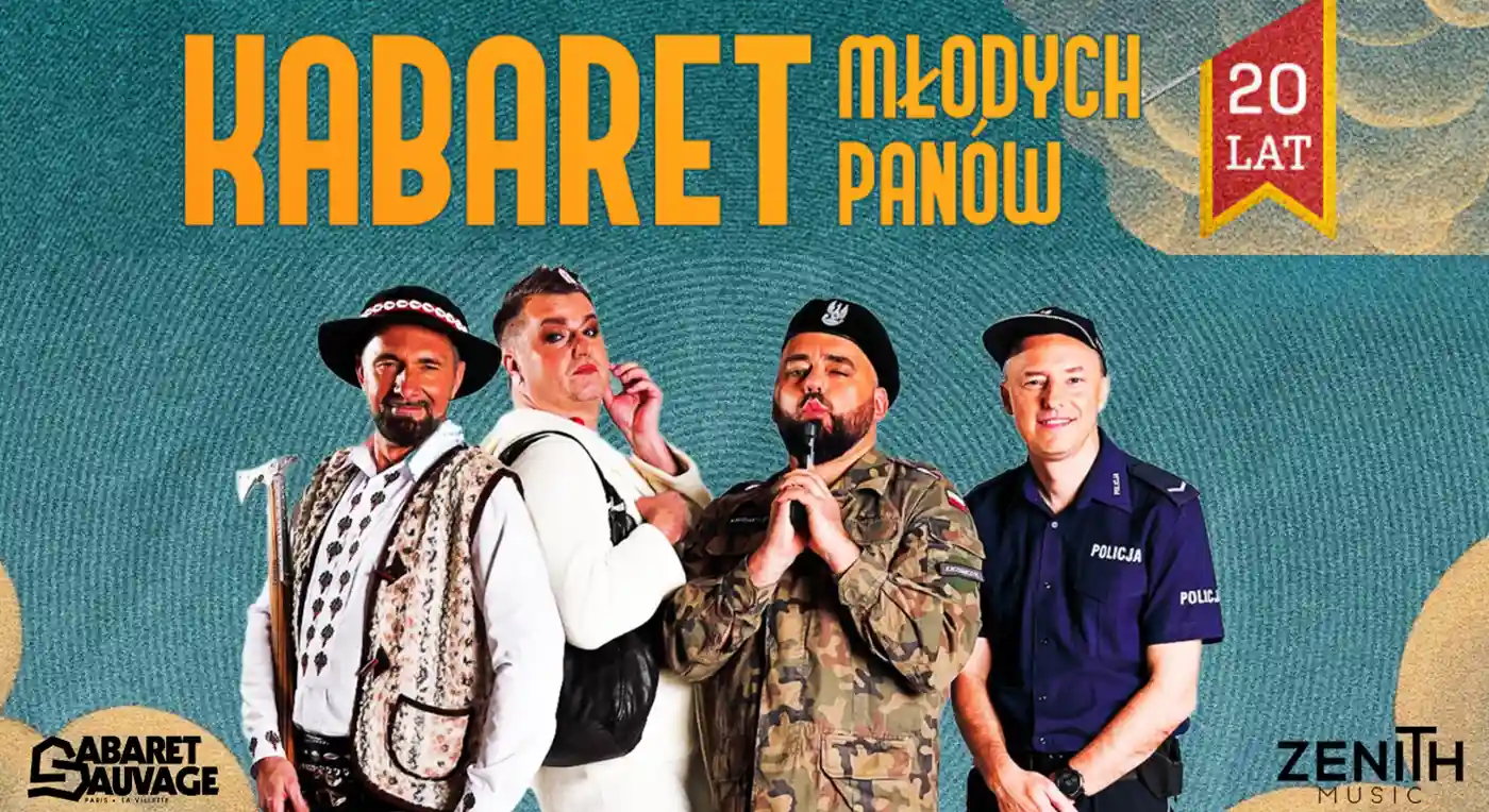 Affiche Kabaret Młodych Panów en concert au Cabaret Sauvage